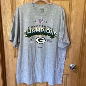 Green Bay Packers 2010 NFC
Conference Champions Super Bowl
XLV TShirt Reebok 2XL